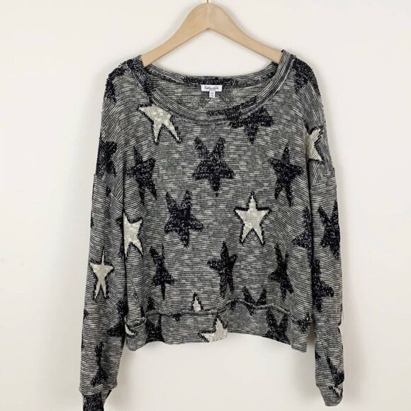 Splendid Stargazer Metallic Star Print Sweater, Size Medium Excellent Condition. - Picture 2 of 7